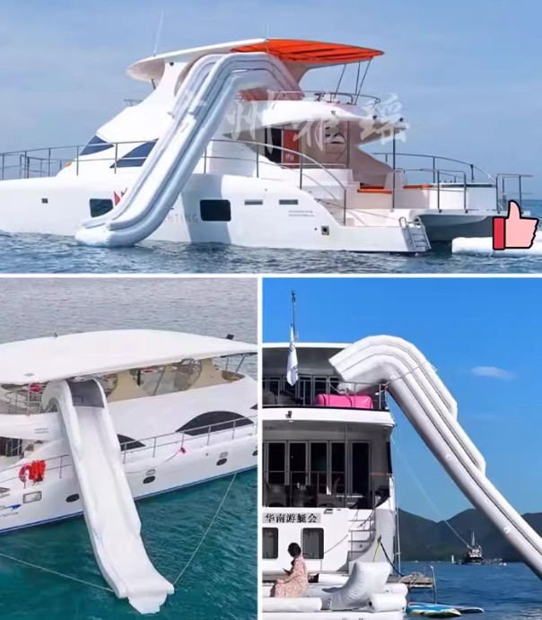 منزلق مائي قابل للنفخ مع مظلة  - مراجعة Outdoor Furniture For Pool وسعره