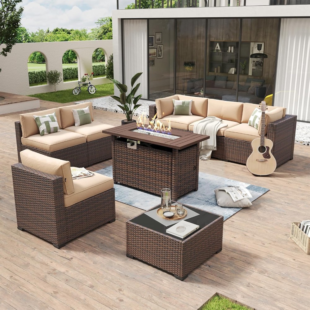 عرض حصري: طقم أثاث خارجي مكون  - مراجعة Outdoor Furniture Fire Pit Set وسعره