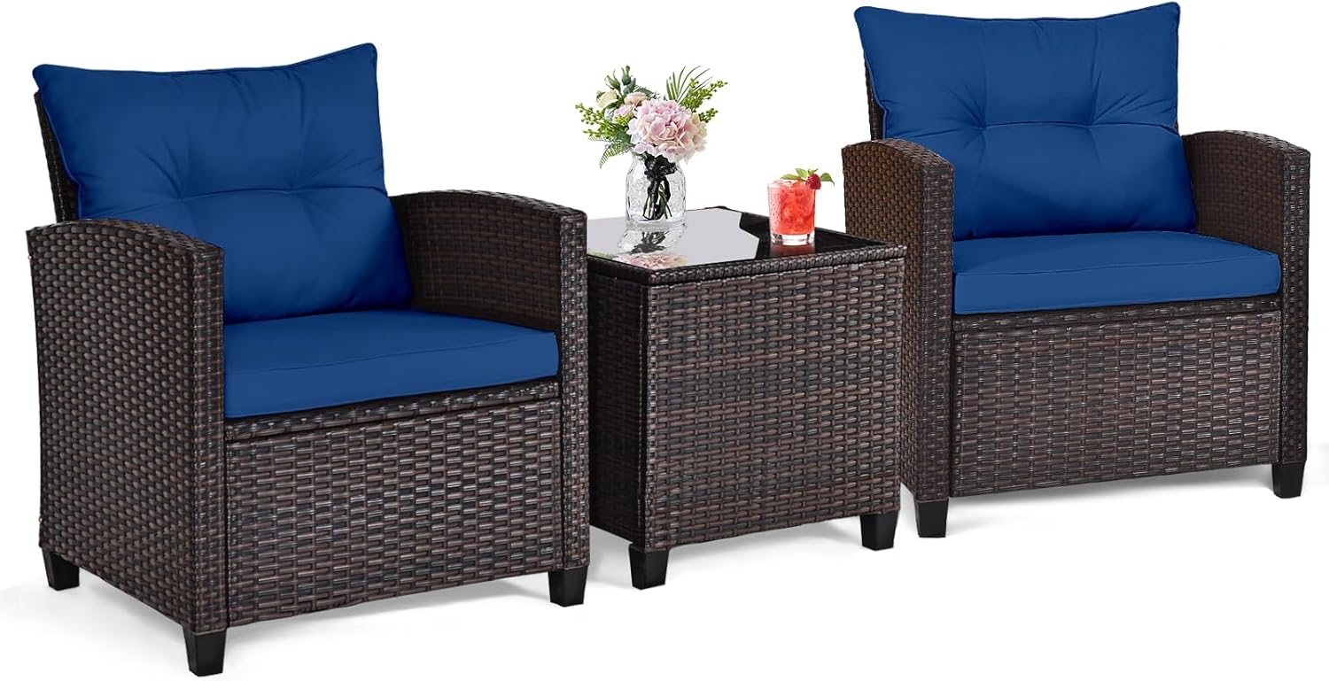 طقم بيسترو خارجي من 3 قطع من ا - مراجعة Outdoor Furniture Balcony وسعره